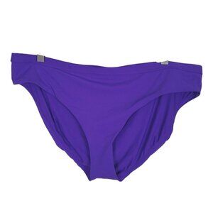 Calia Swim Separates X Large Wide Banded Solid Bikini Bottoms Royal Purple NWOT